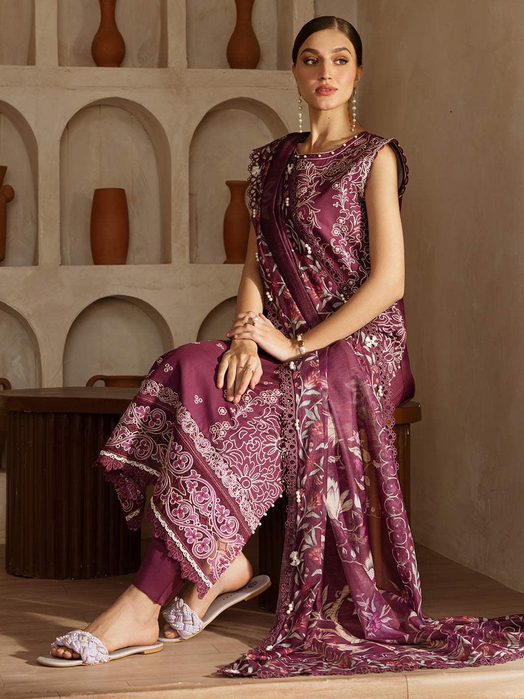 Mahnur | Florence Luxury Lawn 25 | IZNA - Official Mahnur stockist in UK - Sakeena London