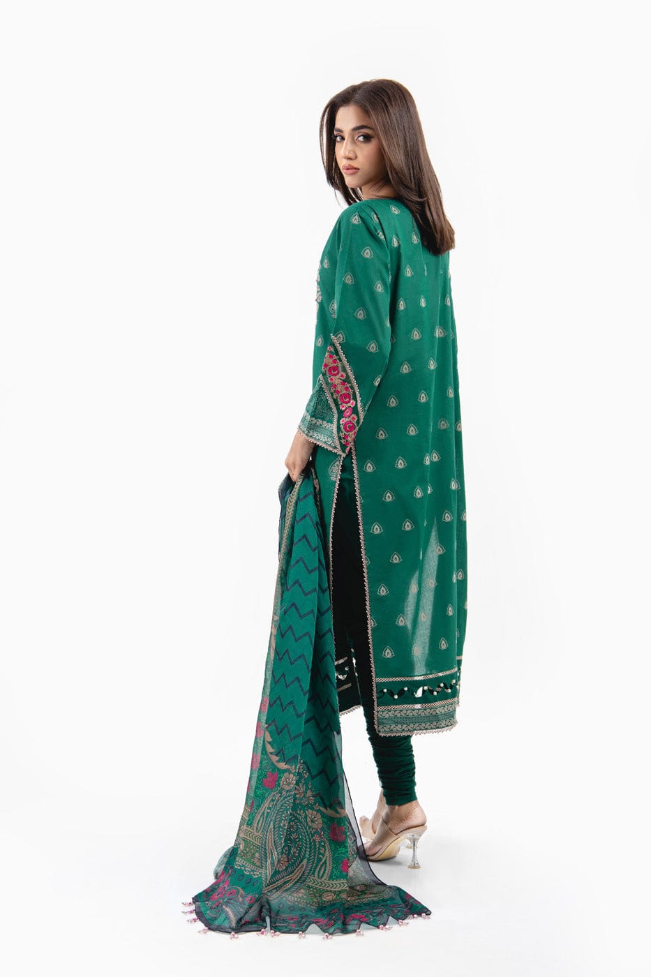 Alkaram | Puff Capsule | JC-03-24-Sea Green - Official Alkaram stockist in UK - Sakeena London