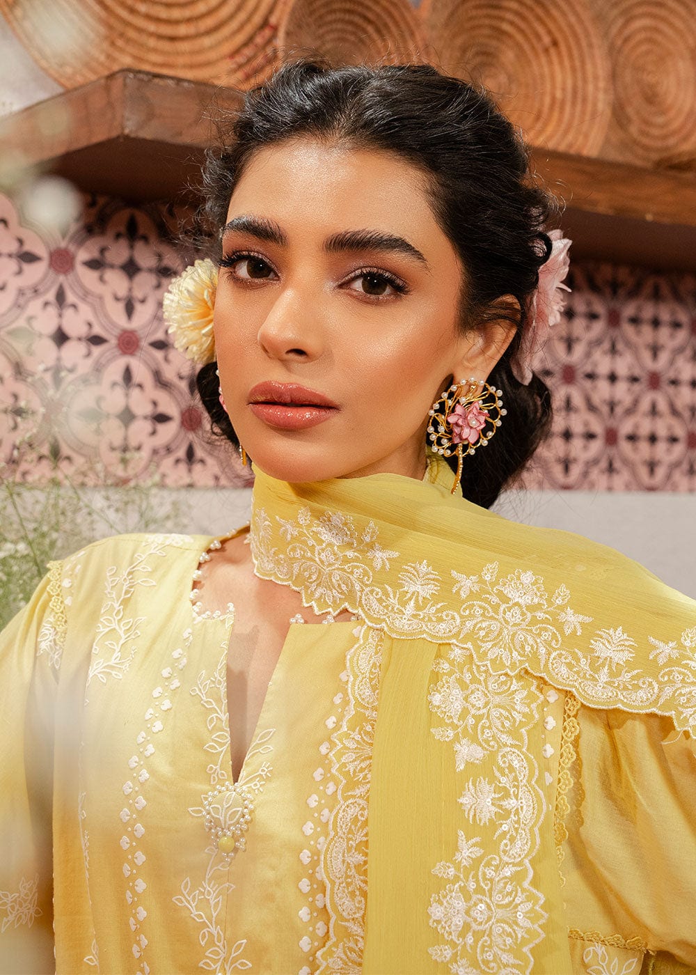 Alkaram | Puff Capsule | JC-05-24-Yellow - Official Alkaram stockist in UK - Sakeena London