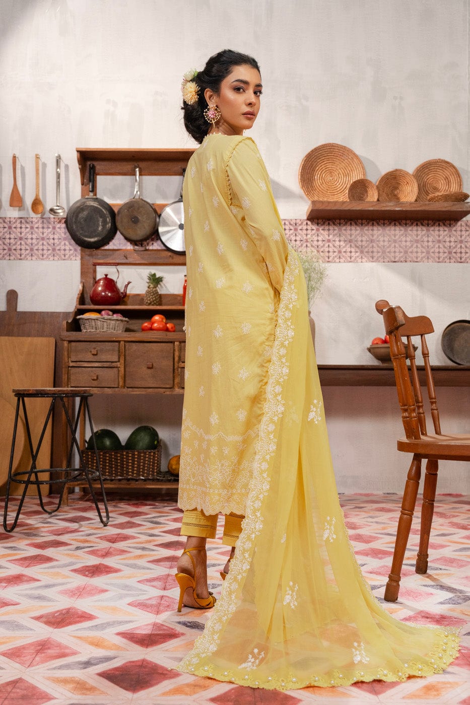 Alkaram | Puff Capsule | JC-05-24-Yellow - Official Alkaram stockist in UK - Sakeena London