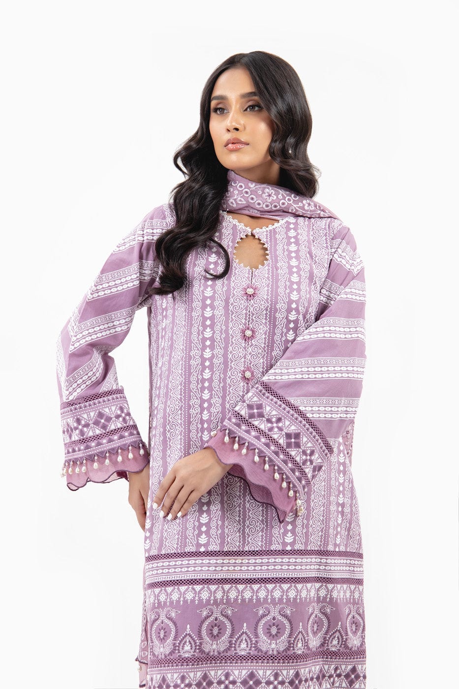 Alkaram | Puff Capsule | JC-06-24-Lilac - Official Alkaram stockist in UK - Sakeena London