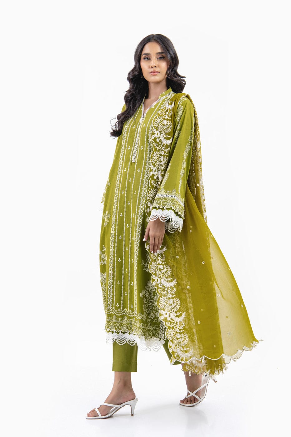 Alkaram | Puff Capsule | JC-08-24-Dhani Green - Official Alkaram stockist in UK - Sakeena London