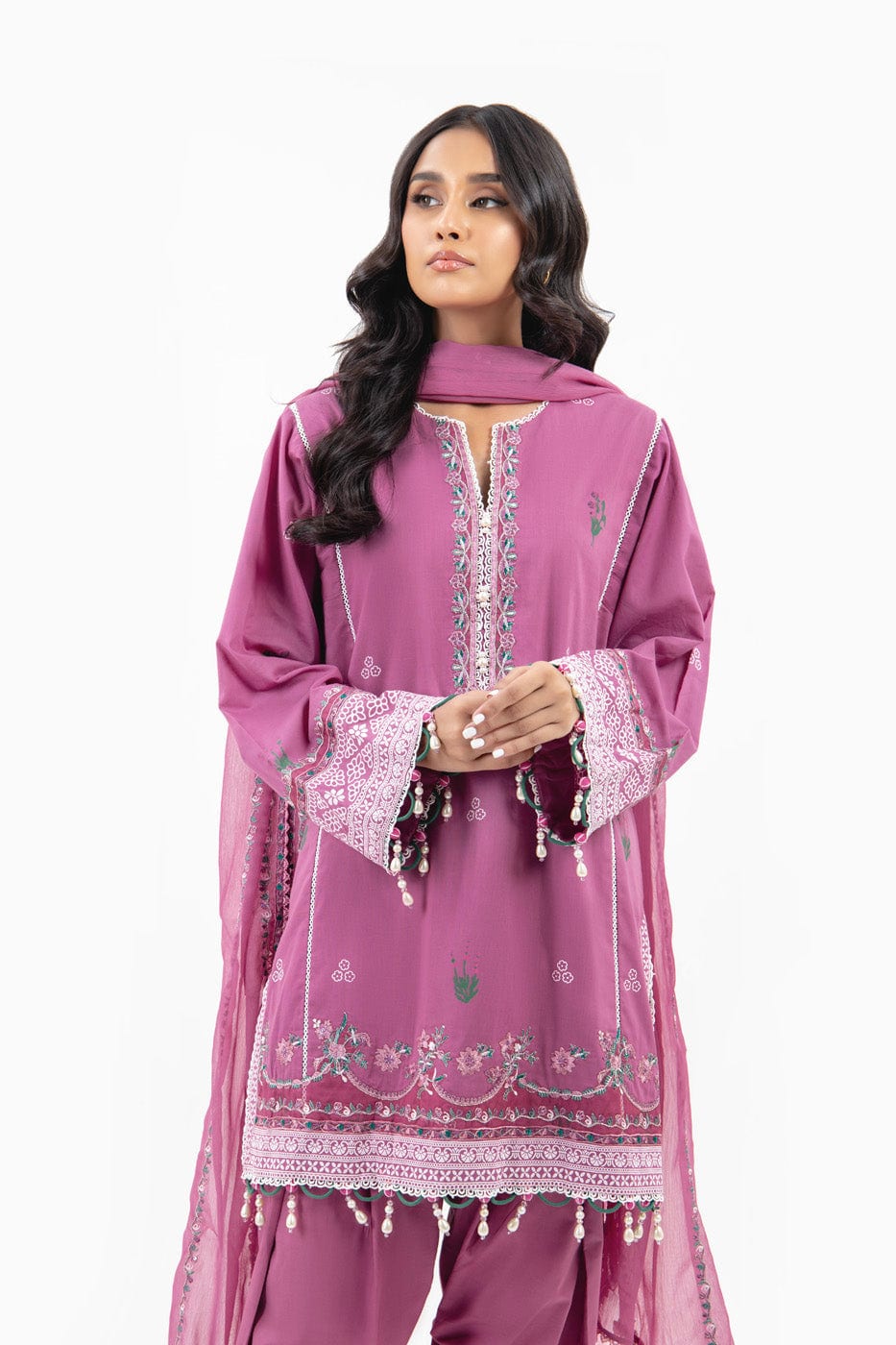 Alkaram | Puff Capsule | JC-10-24-Berry Pink - Official Alkaram stockist in UK - Sakeena London