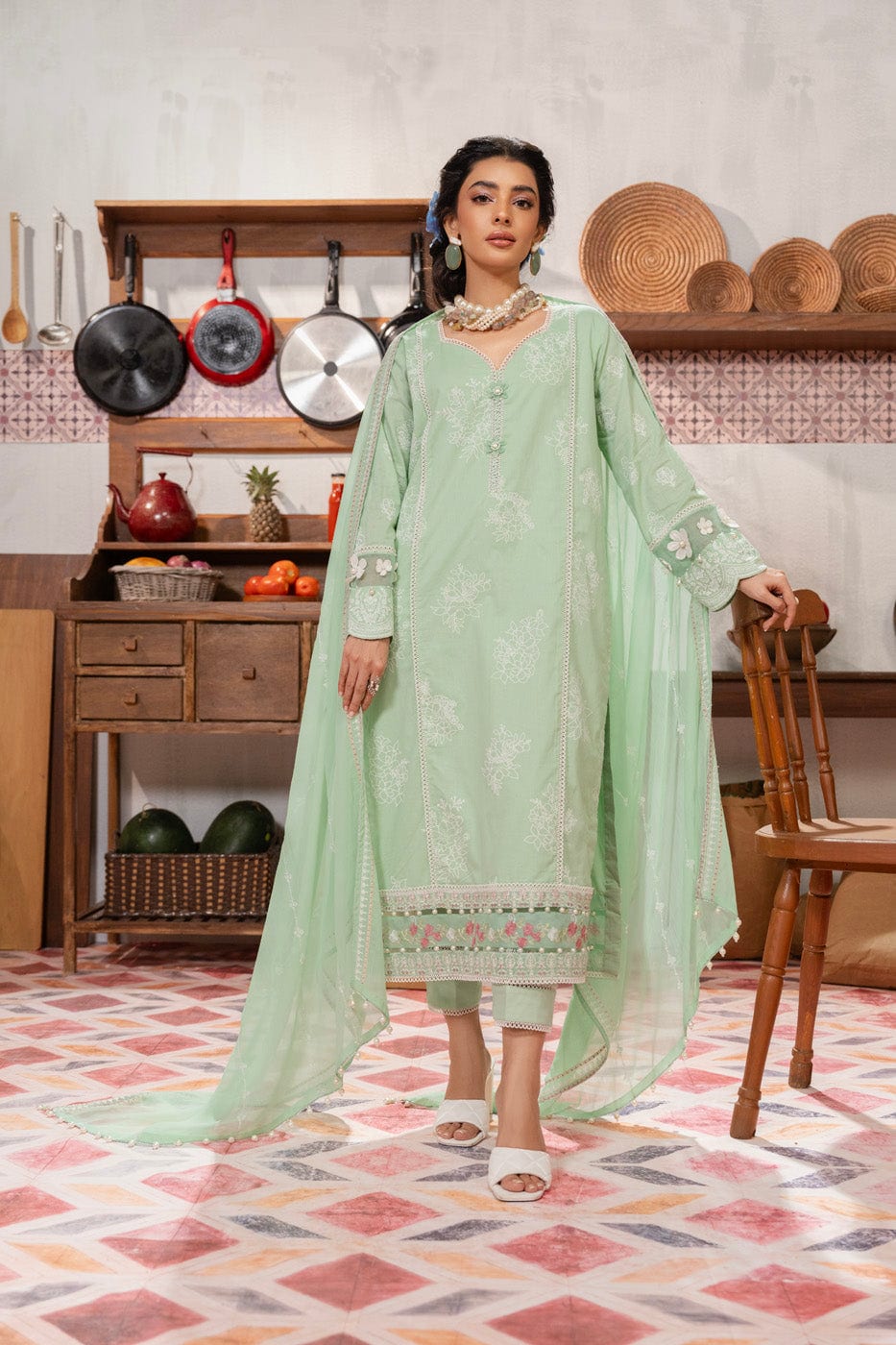 Alkaram | Puff Capsule | JC-11-24-Mint - Official Alkaram stockist in UK - Sakeena London