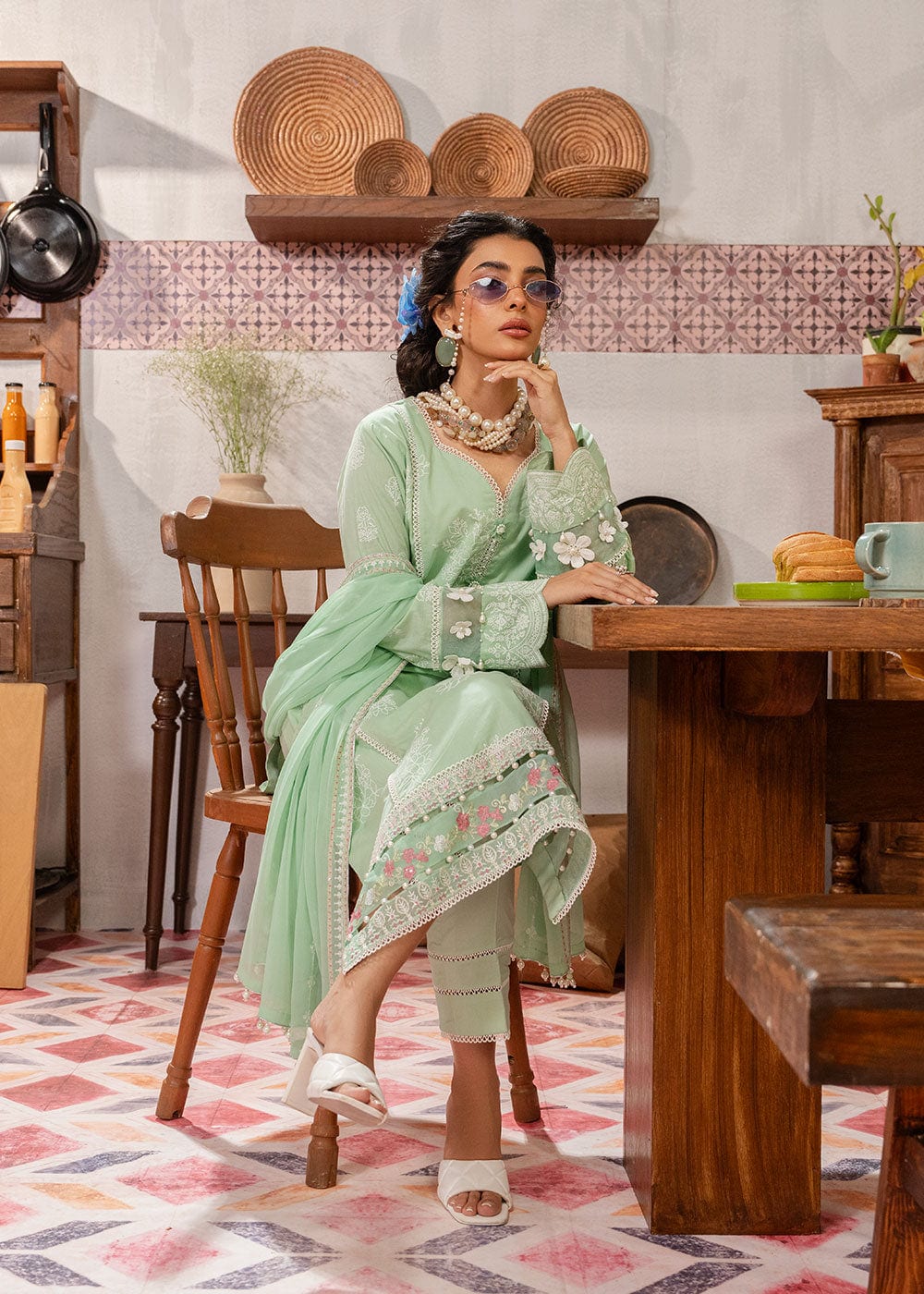 Alkaram | Puff Capsule | JC-11-24-Mint - Official Alkaram stockist in UK - Sakeena London