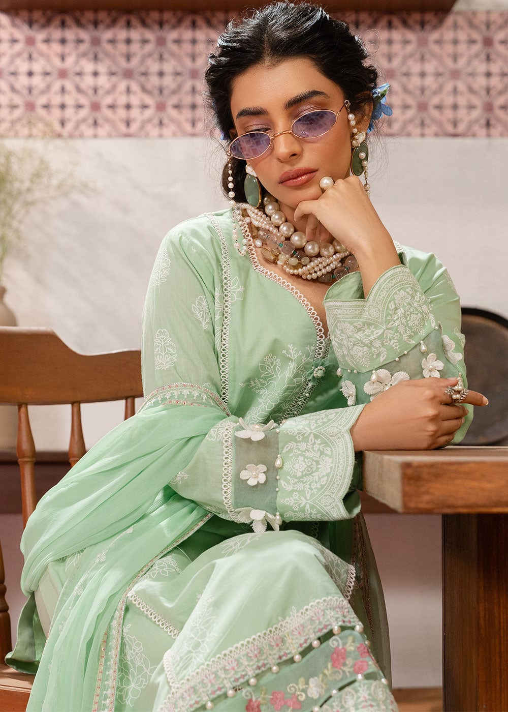 Alkaram | Puff Capsule | JC-11-24-Mint - Official Alkaram stockist in UK - Sakeena London