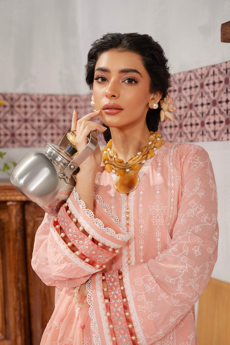 Alkaram | Puff Capsule | JC-12-24-Pink - Official Alkaram stockist in UK - Sakeena London
