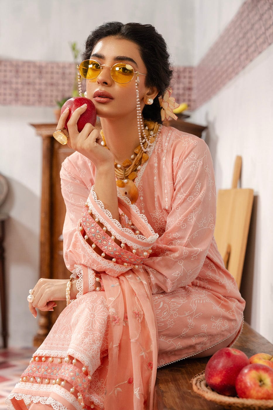 Alkaram | Puff Capsule | JC-12-24-Pink - Official Alkaram stockist in UK - Sakeena London
