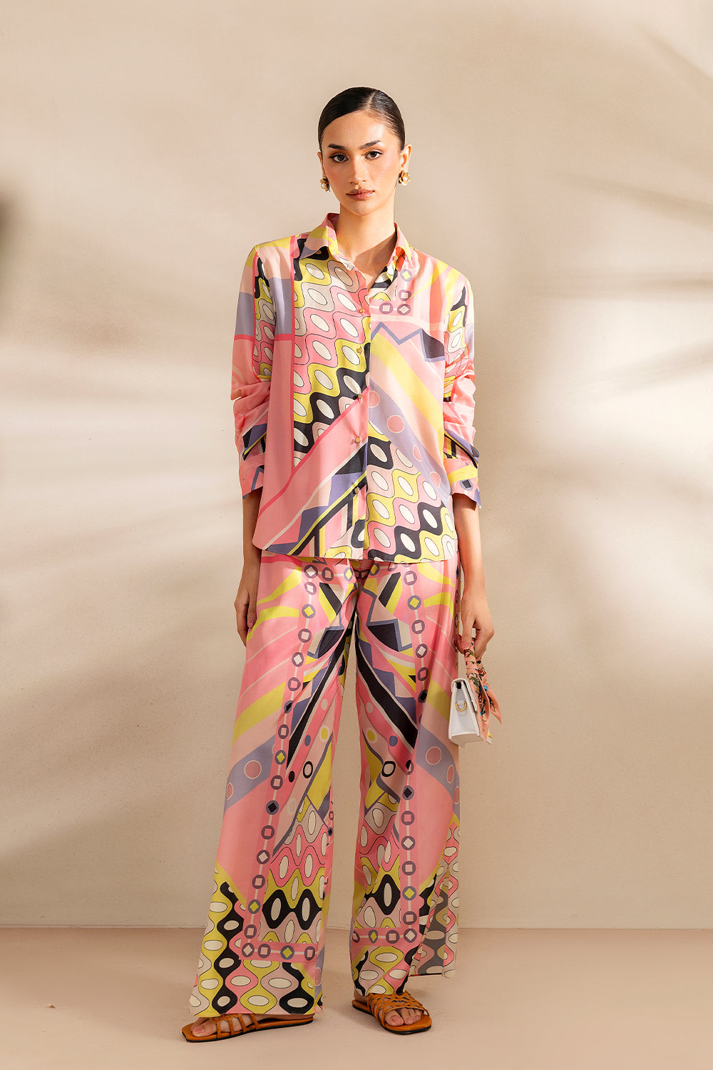 Saira Rizwan | Silk Coords 25 | PEACHY TIDE - SRSP-25-09 - Official Saira Rizwan stockist in UK - Sakeena London