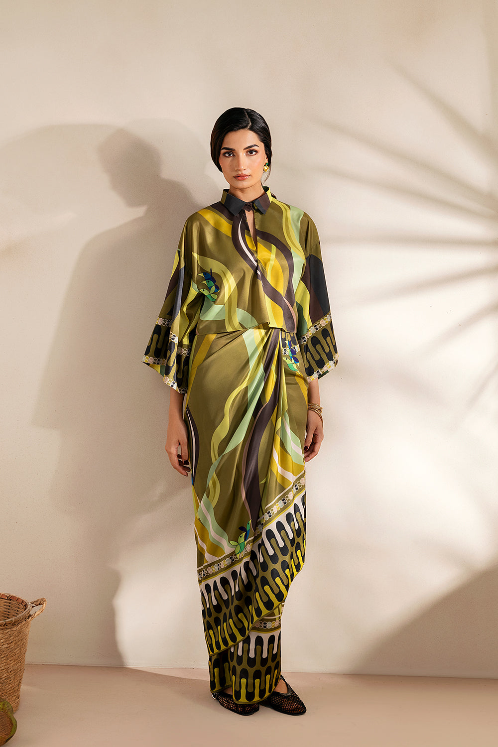 Saira Rizwan | Silk Coords 25 | GOLDEN GUAVA - SRSP-25-07 - Official Saira Rizwan stockist in UK - Sakeena London