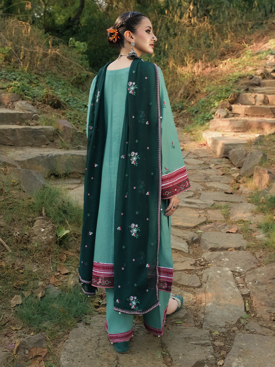 Hemstitch | The Garden Lawn | Jade - Official Hemstitch stockist in UK - Sakeena London