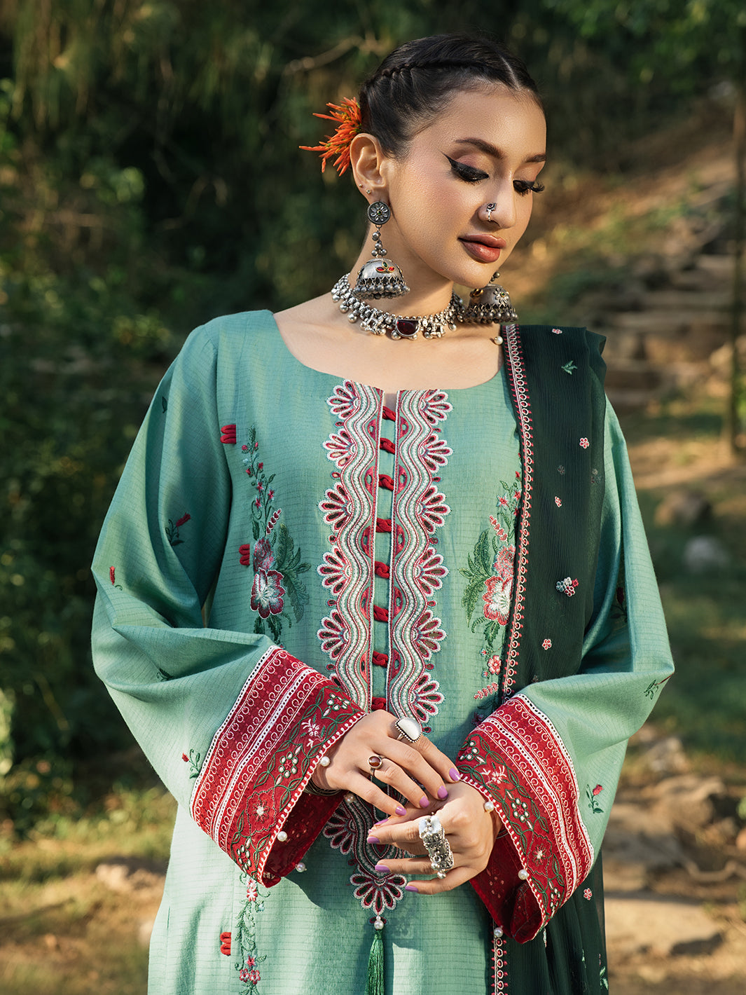 Hemstitch | The Garden Lawn | Jade - Official Hemstitch stockist in UK - Sakeena London