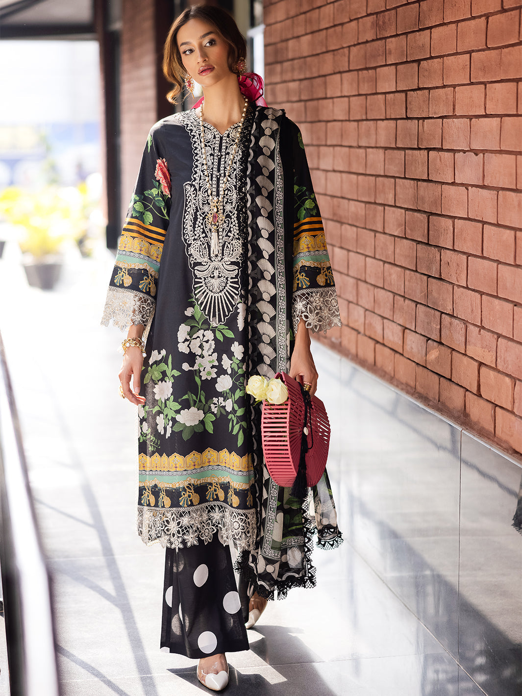 Mahnur | After Hours Luxury Lawn 25 | Jellybean Joy - Official Mahnur stockist in UK - Sakeena London