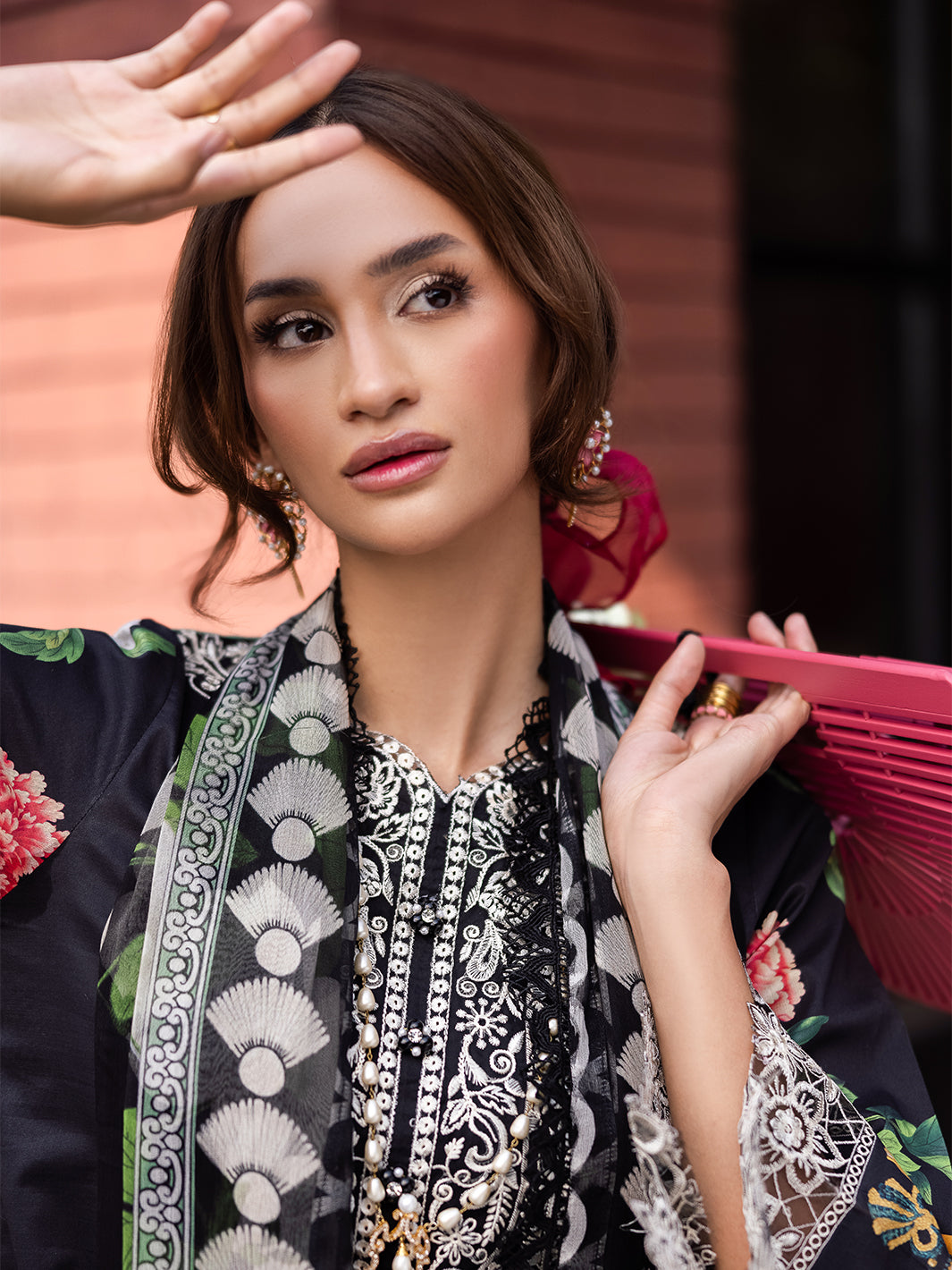 Mahnur | After Hours Luxury Lawn 25 | Jellybean Joy - Official Mahnur stockist in UK - Sakeena London