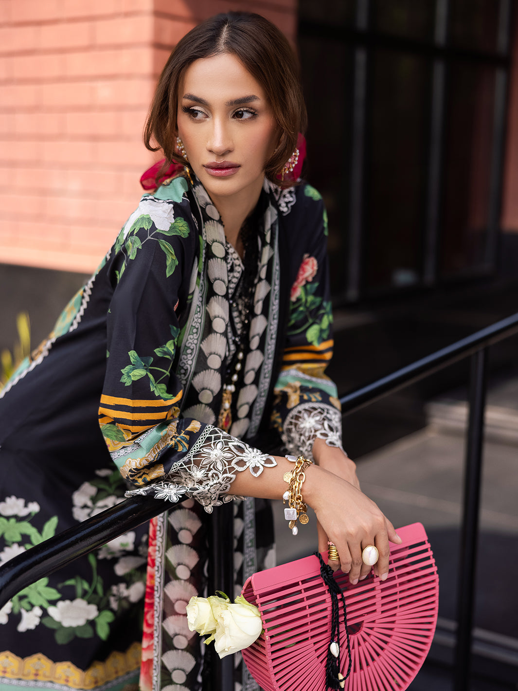 Mahnur | After Hours Luxury Lawn 25 | Jellybean Joy - Official Mahnur stockist in UK - Sakeena London
