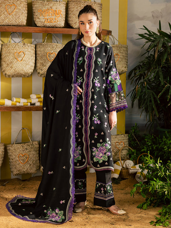 Mahnur | Kaia Slub Linen 25 | K - 02 | 3 PC LINEN - Official Mahnur stockist in UK - Sakeena London
