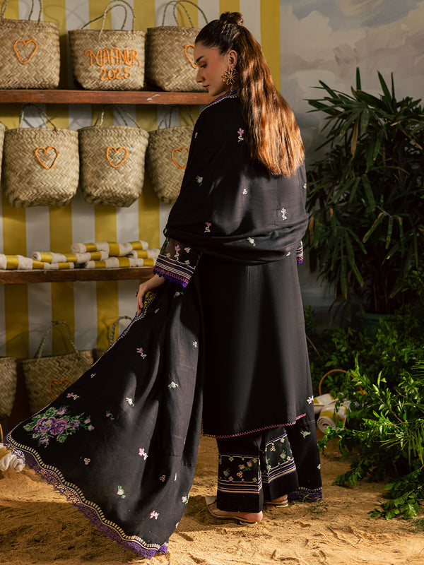Mahnur | Kaia Slub Linen 25 | K - 02 | 3 PC LINEN - Official Mahnur stockist in UK - Sakeena London