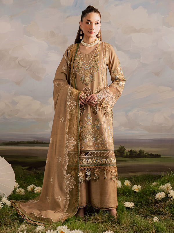 Mahnur | Kaia Slub Linen 25 | K - 04 | 3 PC LINEN - Official Mahnur stockist in UK - Sakeena London