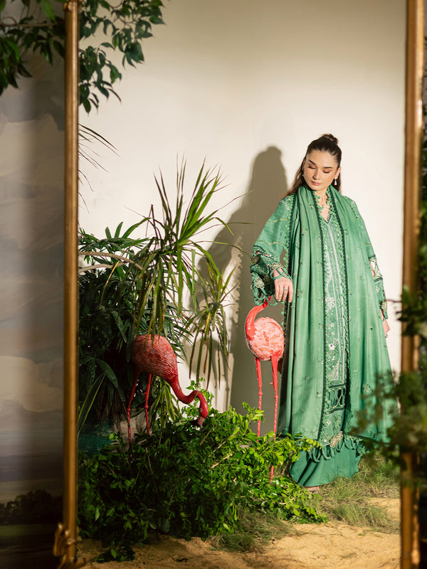 Mahnur | Kaia Slub Linen 25 | K - 05 | 3 PC LINEN - Official Mahnur stockist in UK - Sakeena London