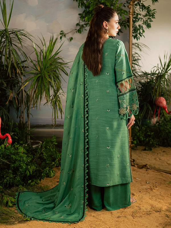 Mahnur | Kaia Slub Linen 25 | K - 05 | 3 PC LINEN - Official Mahnur stockist in UK - Sakeena London