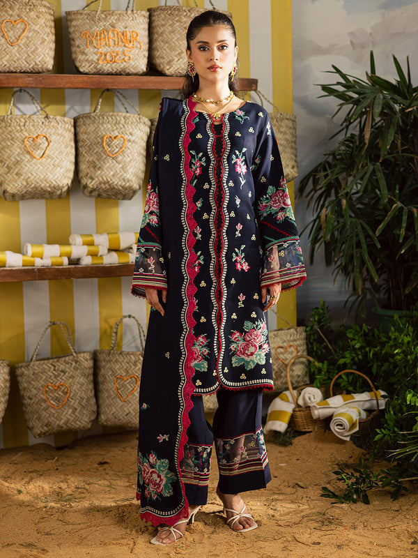 Mahnur | Kaia Slub Linen 25 | K - 06 | 3 PC LINEN - Official Mahnur stockist in UK - Sakeena London