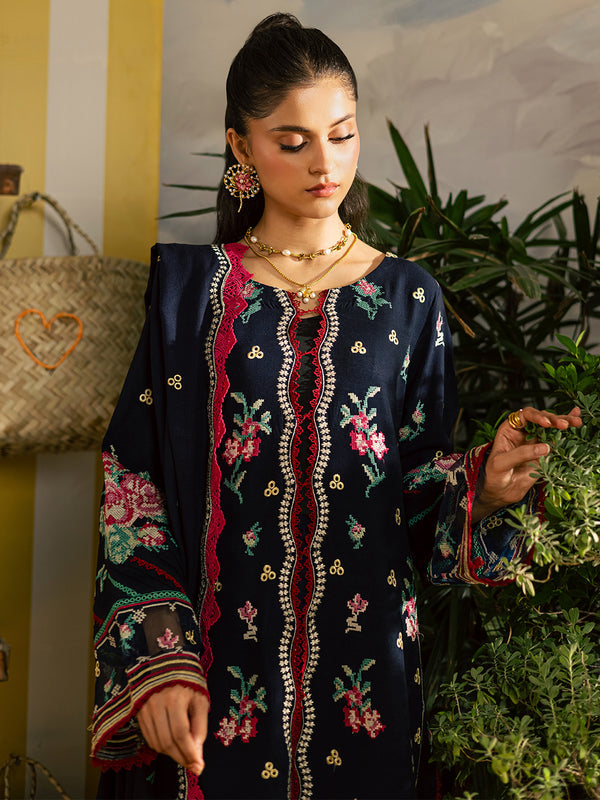 Mahnur | Kaia Slub Linen 25 | K - 06 | 3 PC LINEN - Official Mahnur stockist in UK - Sakeena London