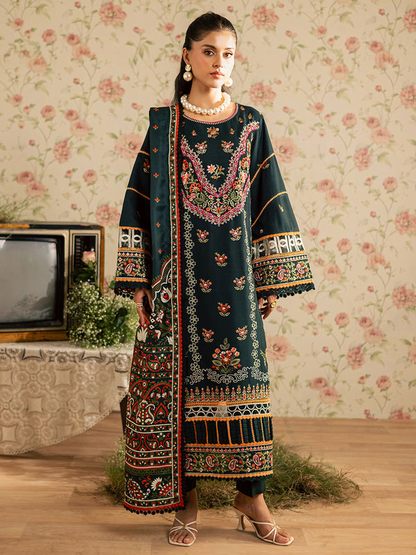 Mahnur | Kaia Slub Linen 25 | K - 08 | 3 PC LINEN - Official Mahnur stockist in UK - Sakeena London
