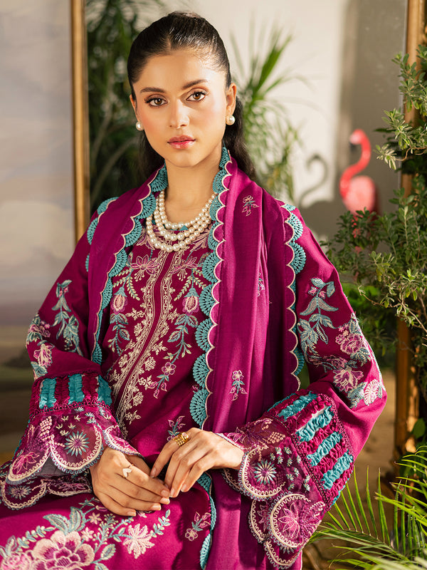 Mahnur | Kaia Slub Linen 25 | K - 09 | 3 PC LINEN - Official Mahnur stockist in UK - Sakeena London