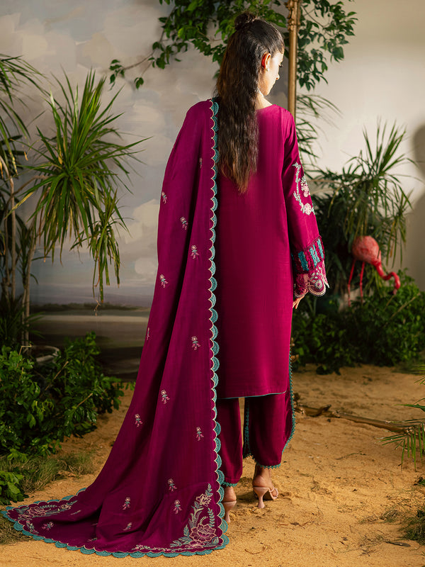 Mahnur | Kaia Slub Linen 25 | K - 09 | 3 PC LINEN - Official Mahnur stockist in UK - Sakeena London