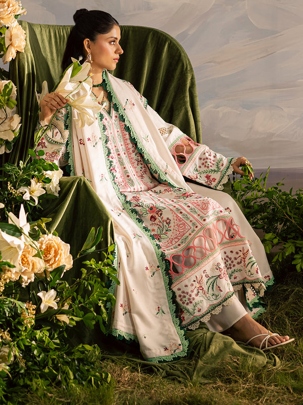 Mahnur | Kaia Slub Linen 25 | K - 11 | 3 PC LINEN - Official Mahnur stockist in UK - Sakeena London