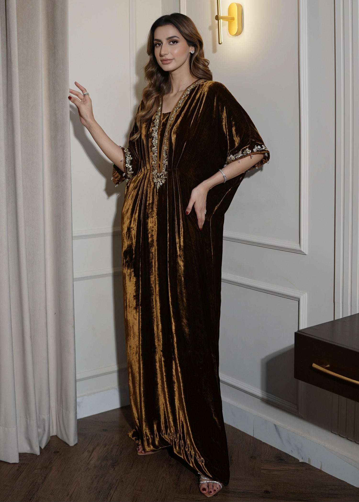 Mahum Asad | Voila Velvets | Topaz - Official Mahum Asad stockist in UK - Sakeena London