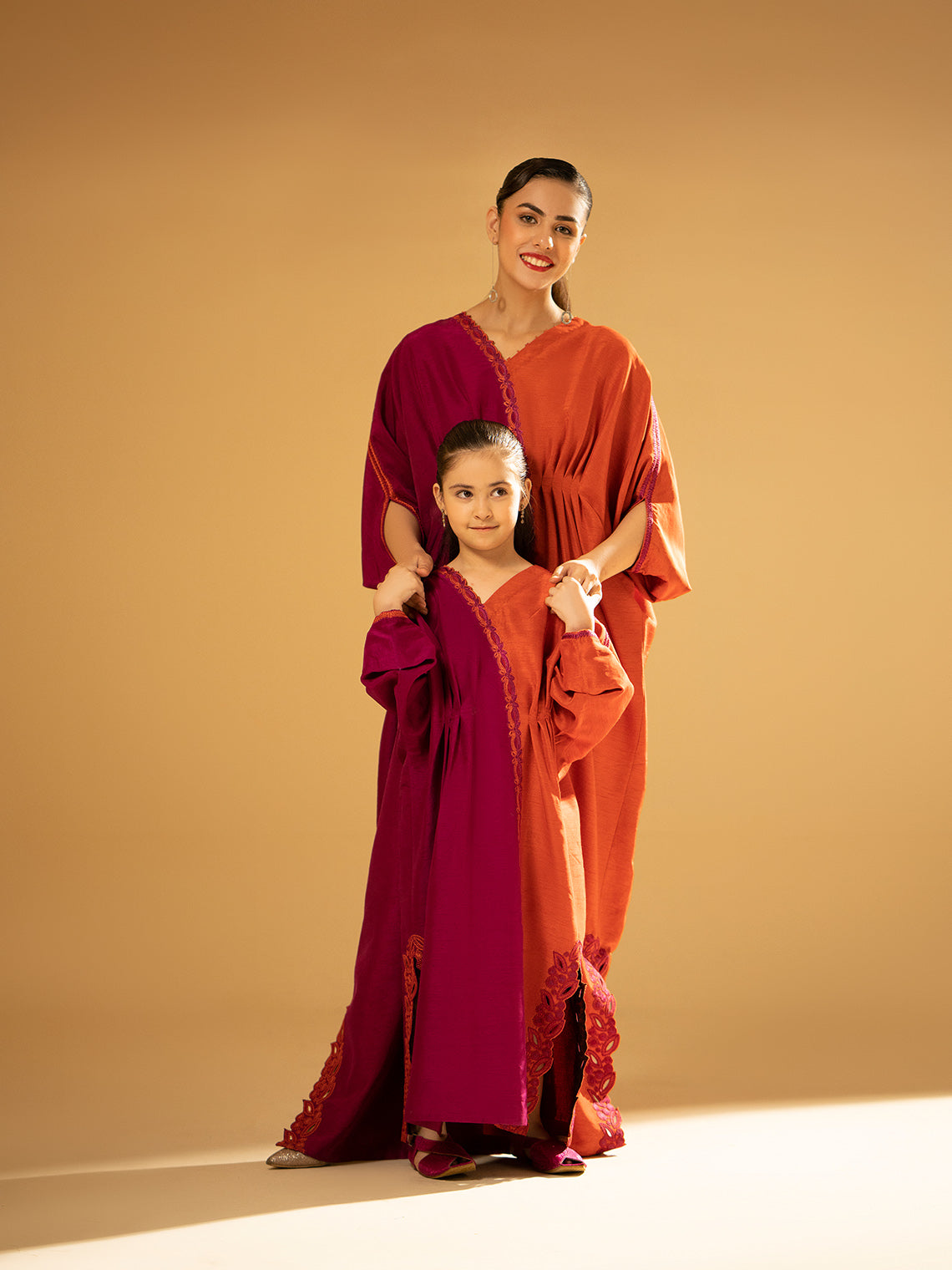 Fozia Khalid | Eid Edit 24 | Split-Tone Kaftan - Official Fozia Khalid stockist in UK - Sakeena London