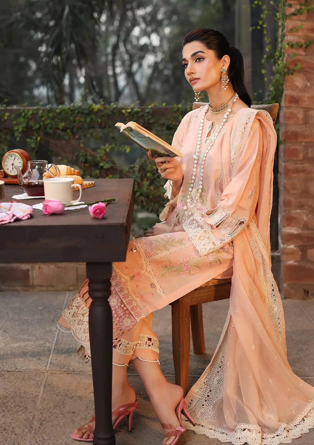 Kahf Premium | Festive Lawn 24 | KFL-11 MAAHRU - Official Kahf Premium stockist in UK - Sakeena London