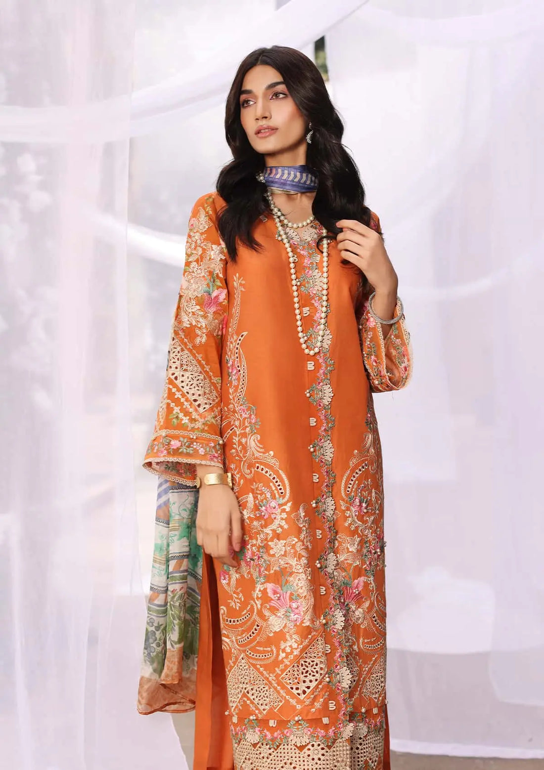 Kahf Premium | Festive Lawn 24 | KFL-10 MAYA - Official Khaf Premium stockist in UK - Sakeena London