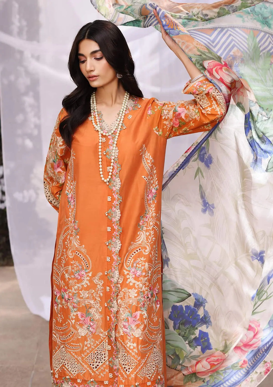 Kahf Premium | Festive Lawn 24 | KFL-10 MAYA - Official Khaf Premium stockist in UK - Sakeena London