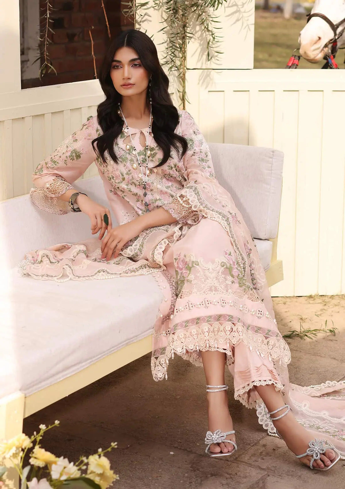 Kahf Premium | Festive Lawn 24 | KFL-09B NORA - Official Kahf Premium stockist in UK - Sakeena London