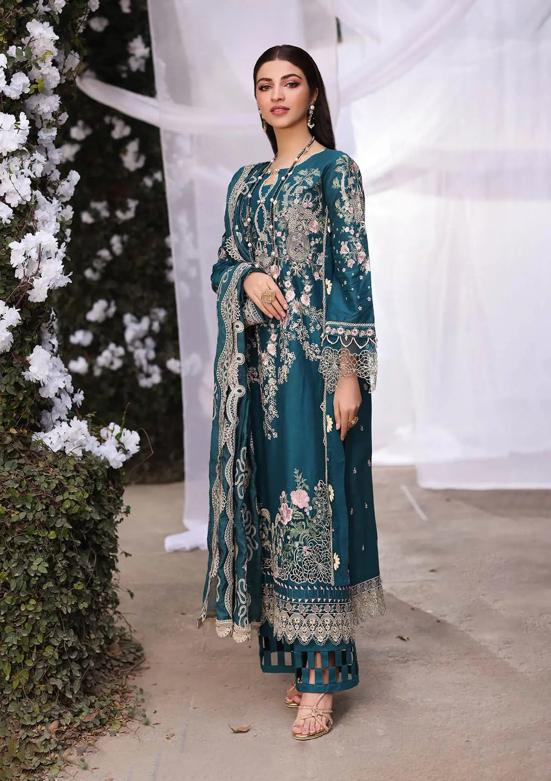 Kahf Premium | Festive Lawn 24 | KFL-09A BANO - Official Kahf Premium stockist in UK - Sakeena London