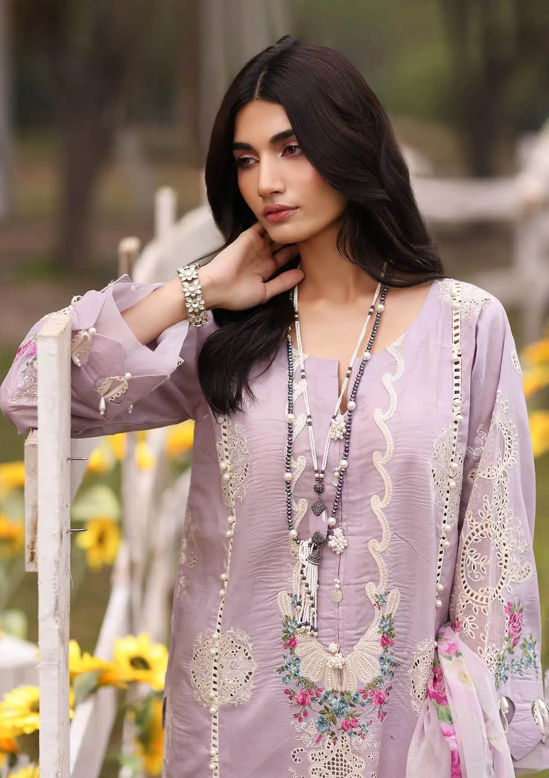 Kahf Premium | Festive Lawn 24 | KFL-08B ELAYA - Official Khaf Premium stockist in UK - Sakeena London