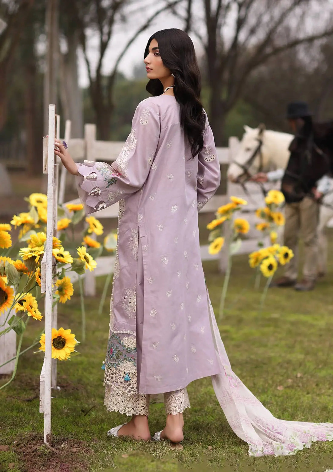 Kahf Premium | Festive Lawn 24 | KFL-08B ELAYA - Official Khaf Premium stockist in UK - Sakeena London