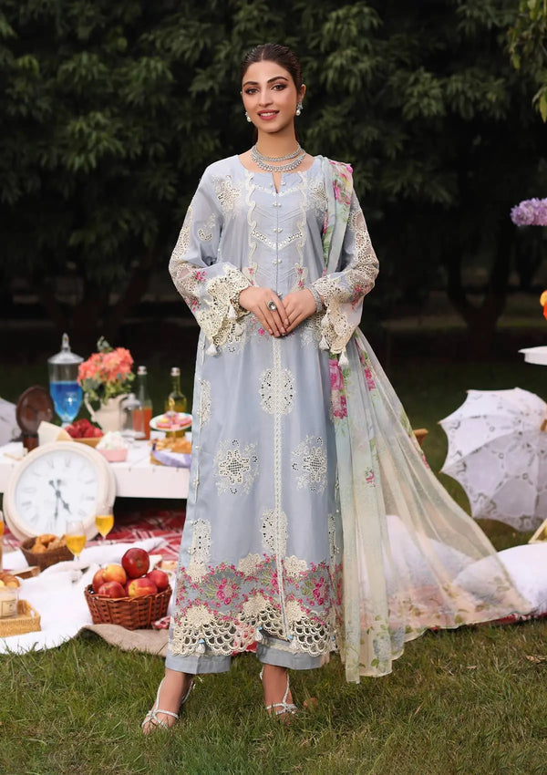 Kahf Premium | Festive Lawn 24 | KFL-08A FIRUZE - Official Kahf Premium stockist in UK - Sakeena London