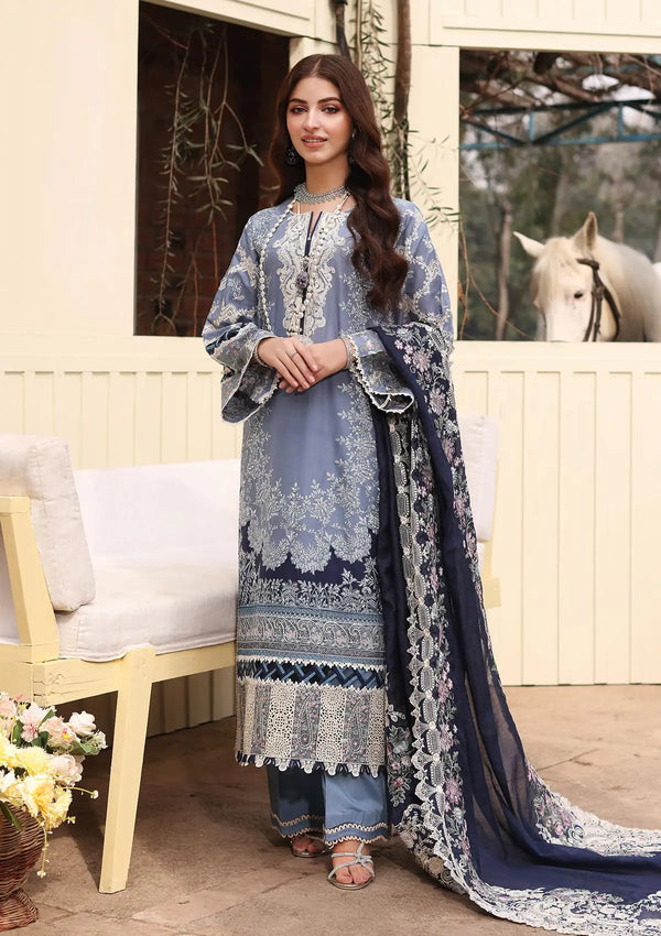 Kahf Premium | Festive Lawn 24 | KFL-04 KINZA - Official Kahf Premium stockist in UK - Sakeena London