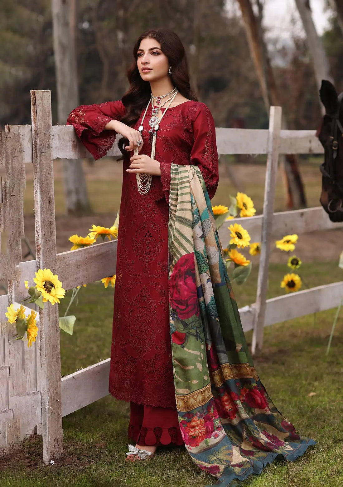 Kahf Premium | Festive Lawn 24 | KFL-02 ALORA - Official Kahf Premium stockist in UK - Sakeena London
