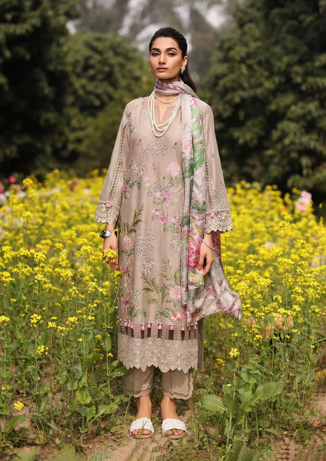 Kahf Premium | Festive Lawn 24 | KFL-12 HEER - Official Kahf Premium stockist in UK - Sakeena London
