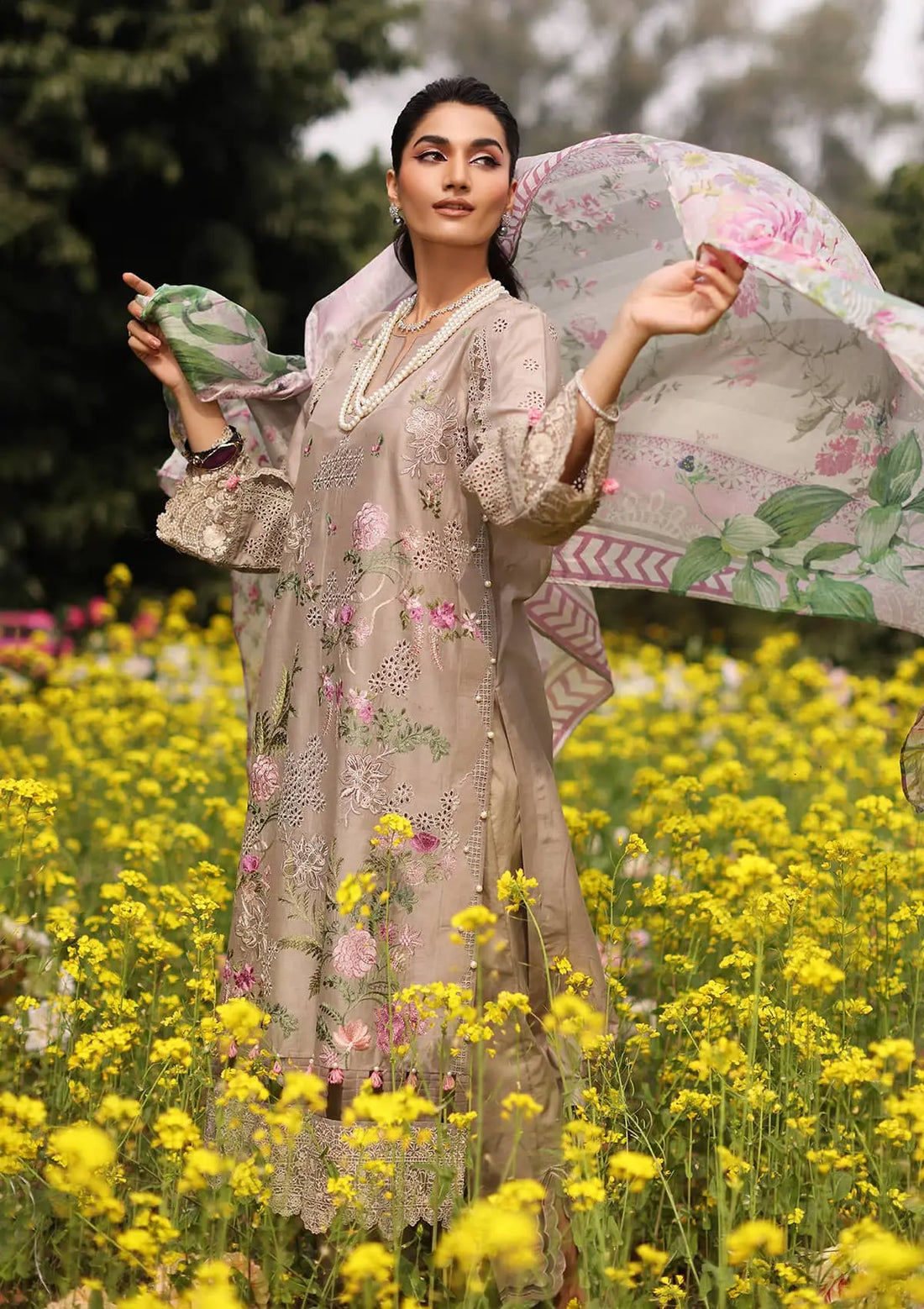 Kahf Premium | Festive Lawn 24 | KFL-12 HEER - Official Kahf Premium stockist in UK - Sakeena London