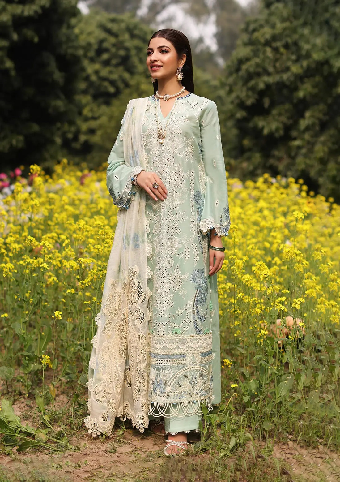 Kahf Premium | Festive Lawn 24 | KFL-01 TABIR - Official Kahf Premium stockist in UK - Sakeena London