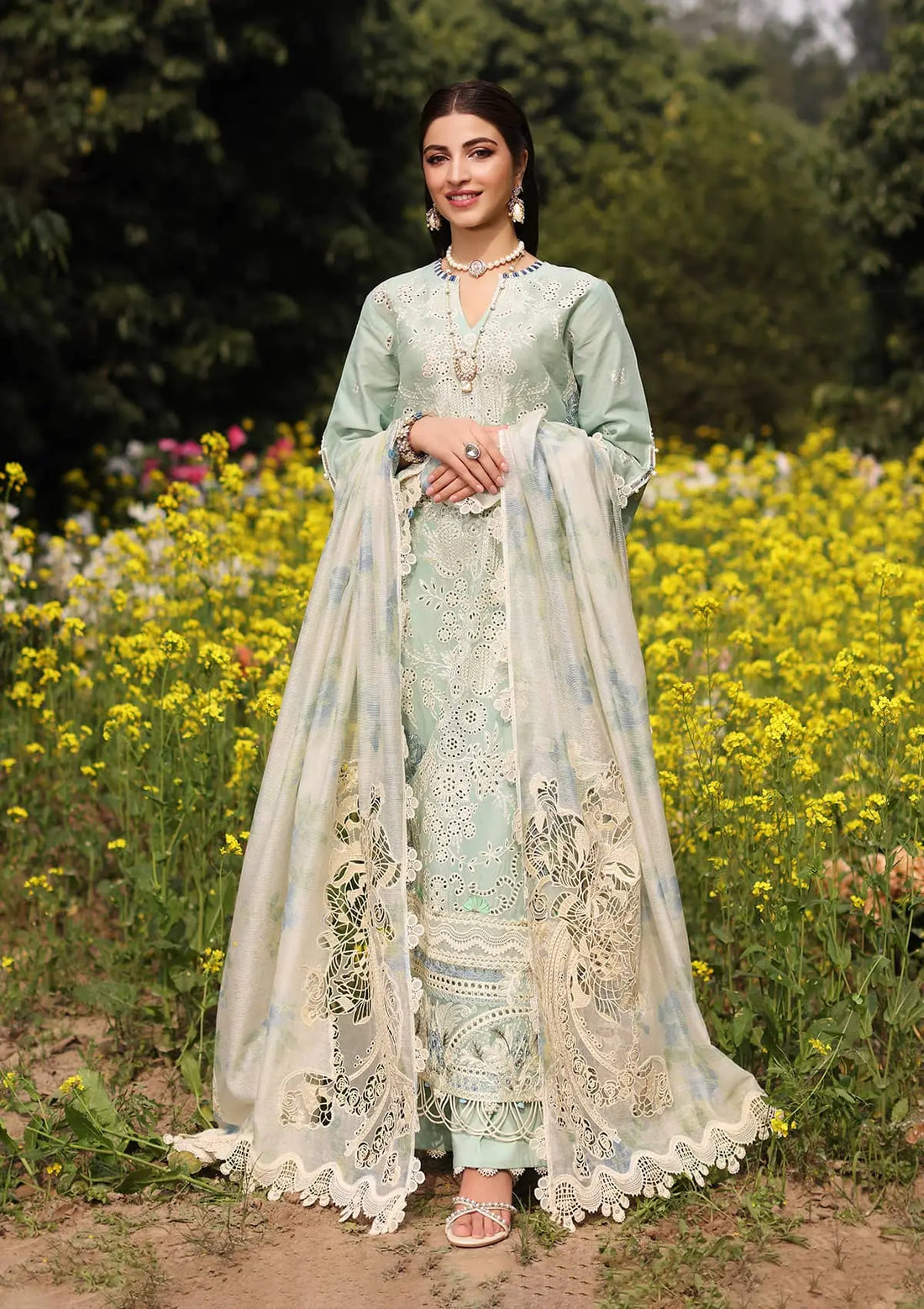 Kahf Premium | Festive Lawn 24 | KFL-01 TABIR - Official Kahf Premium stockist in UK - Sakeena London