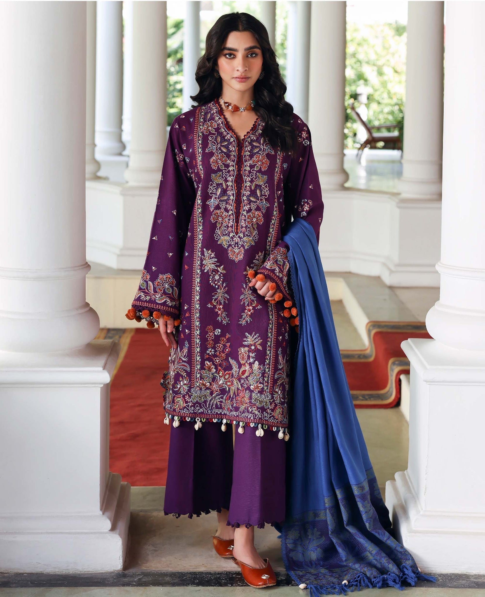 Republic Womenswear | Amaris Luxury Shawl 25 | Kaia - Official Republic Womenswear stockist in UK - Sakeena London