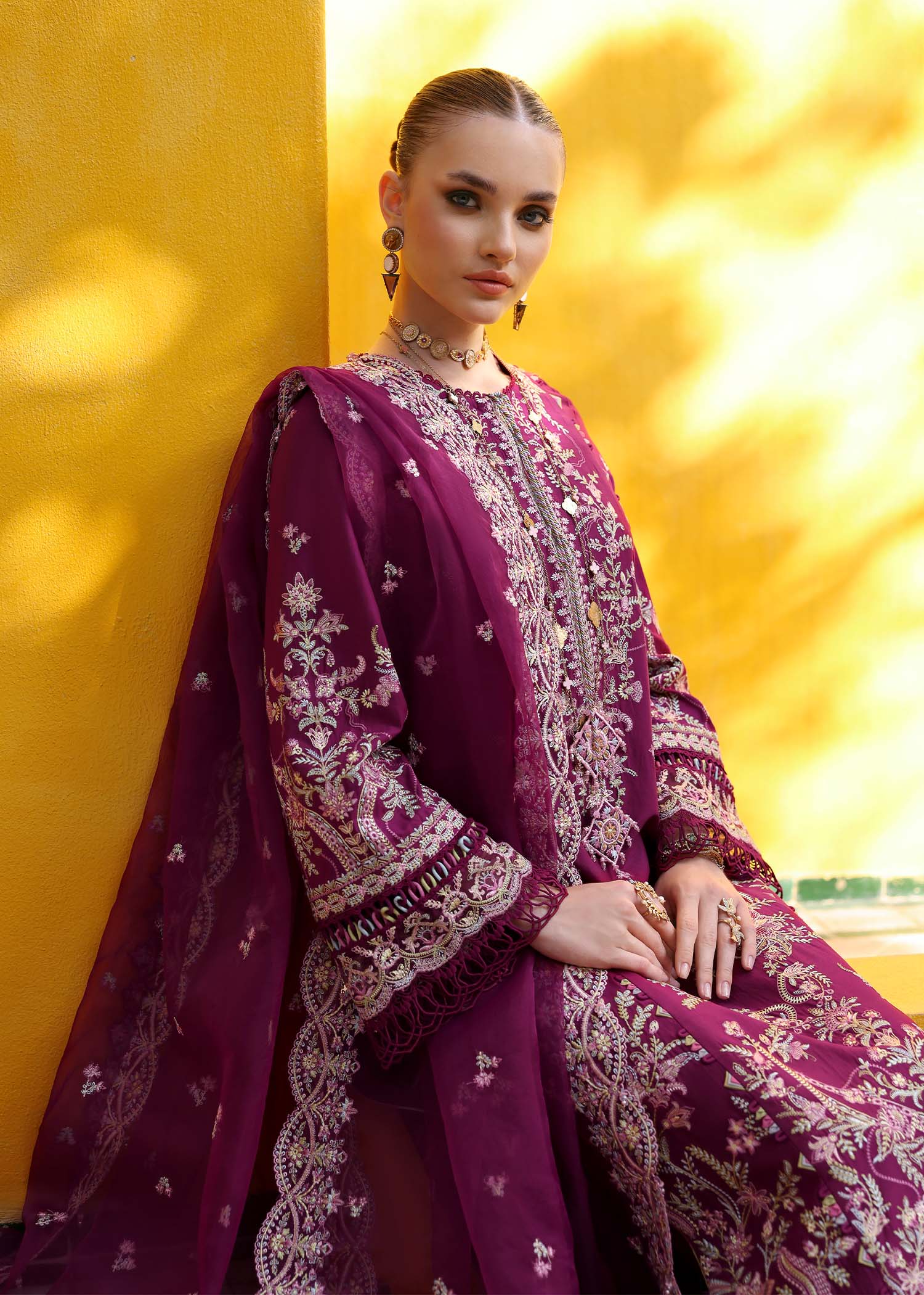 Kanwal Malik | Elysia Luxury Lawn 25 | Lavena - Official Kanwal Malik stockist in UK - Sakeena London