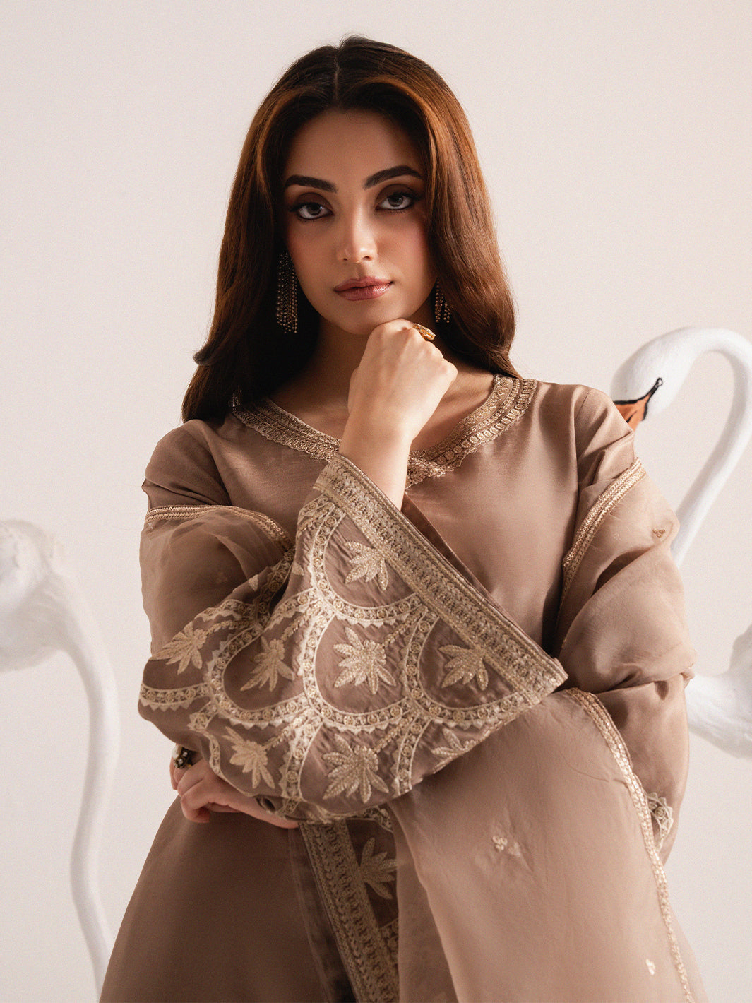 Izel | The Silk Chapter | Khaki - Official Izel stockist in UK - Sakeena London
