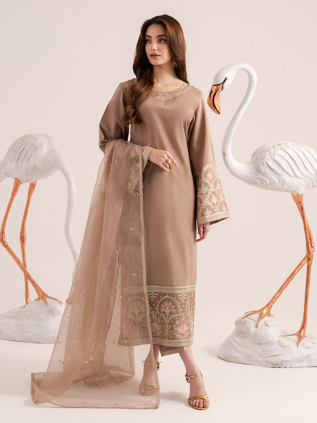 Izel | The Silk Chapter | Khaki - Official Izel stockist in UK - Sakeena London